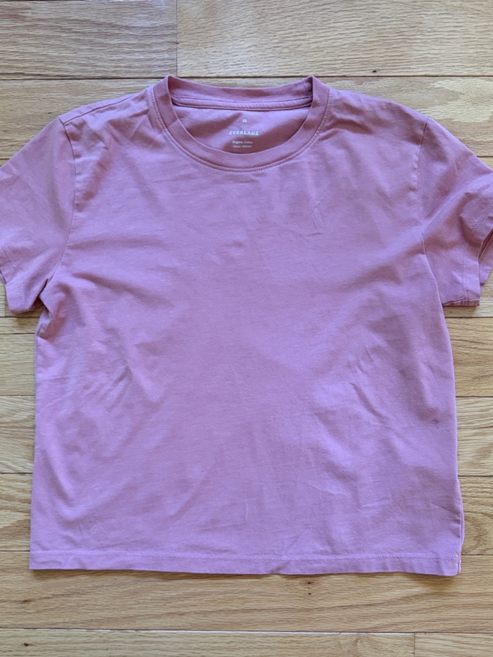 Everlane Organic Cotton Muted Rose Crewneck Short Sleeve Tee